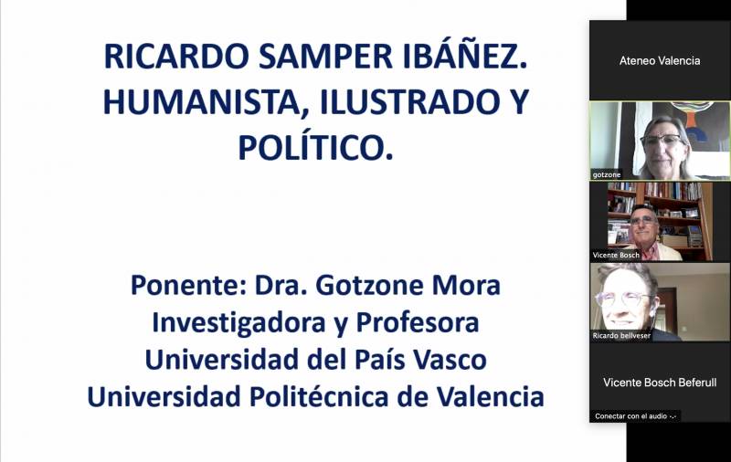 Conferencia sobre Ricardo Samper. EPDA